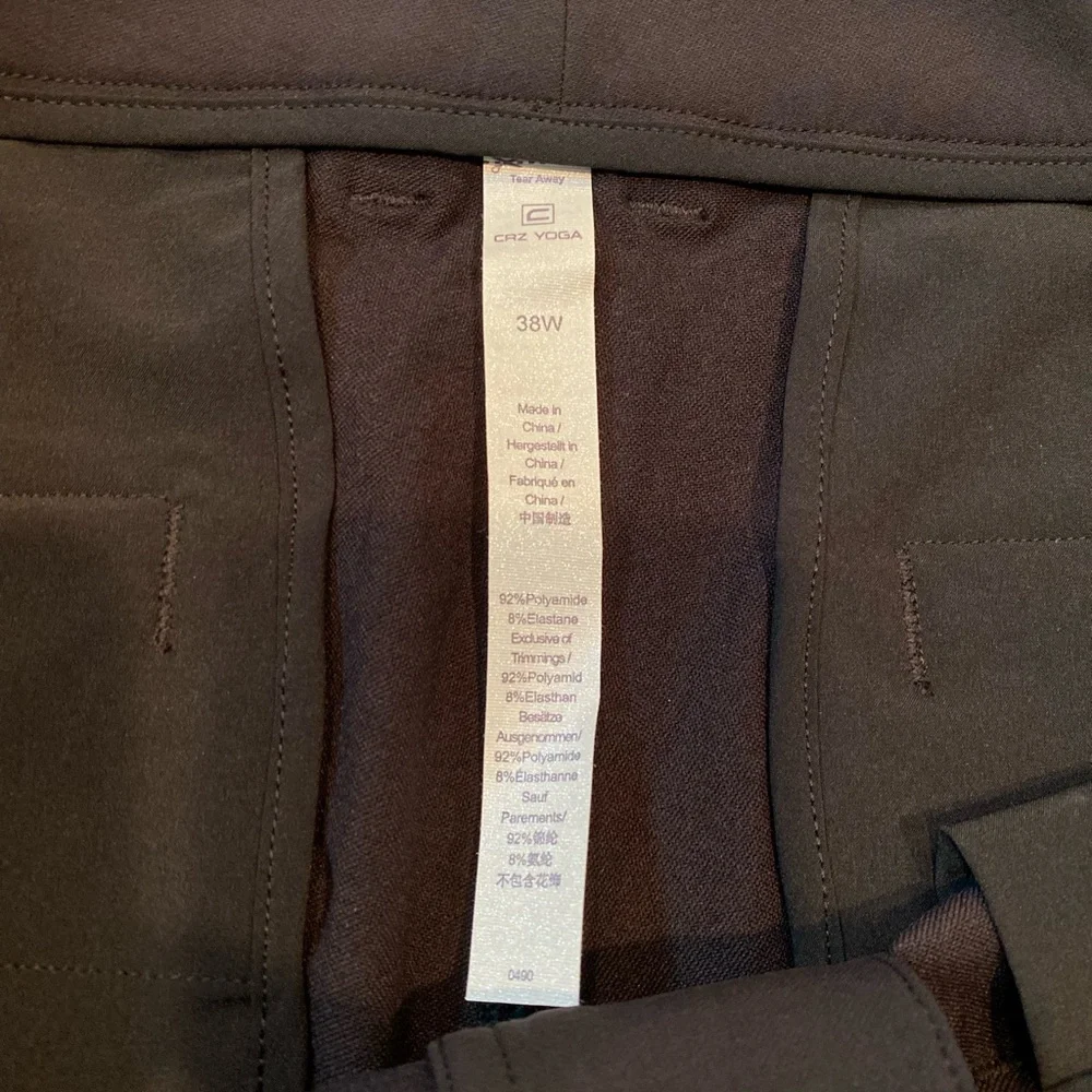 CRZ YOGA Men’s Casual Workwear Pants 38W – NWT